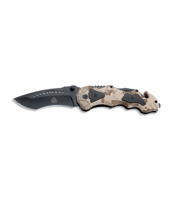 PUMA TEC Einhand-Rettungsmesser (Camouflage Optik)